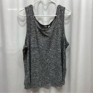 Cato Womens plus size 22/24 gray sleeveless shirt tank layering new with tags